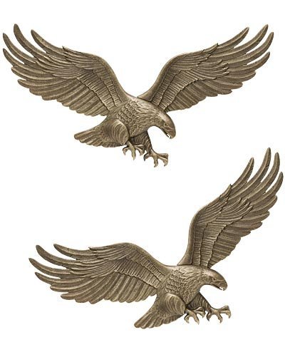 Whitehall Wall Eagles, Antique Brass, 29