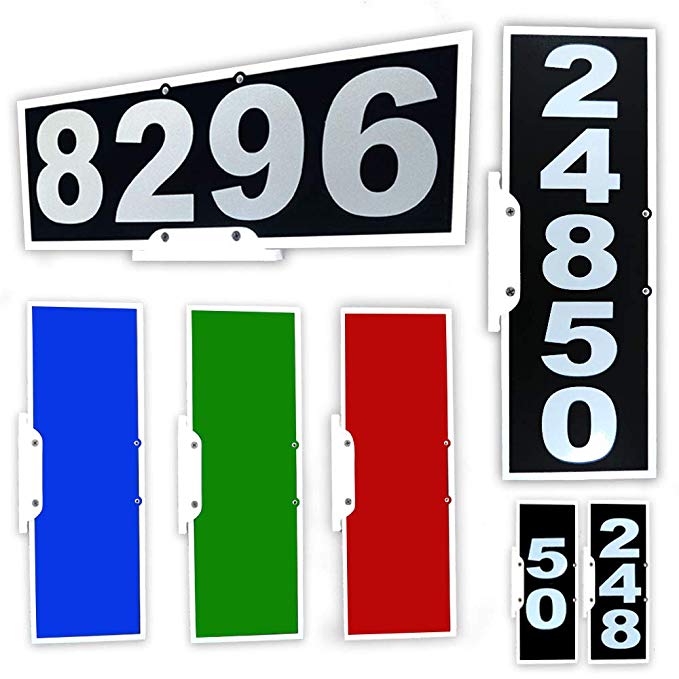 Vertical or Horizontal Mailbox Address Plaque, Reflective 911 Plate, Most Visible Mailbox Address Marker Money Can Buy!
