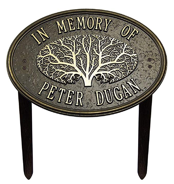 2 Line Personalized - Great Oak Tree Memorial Lawn Plaque